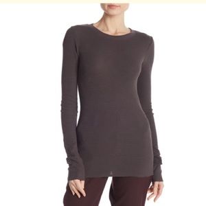 Vince crew neck long sleeve thermal shirt